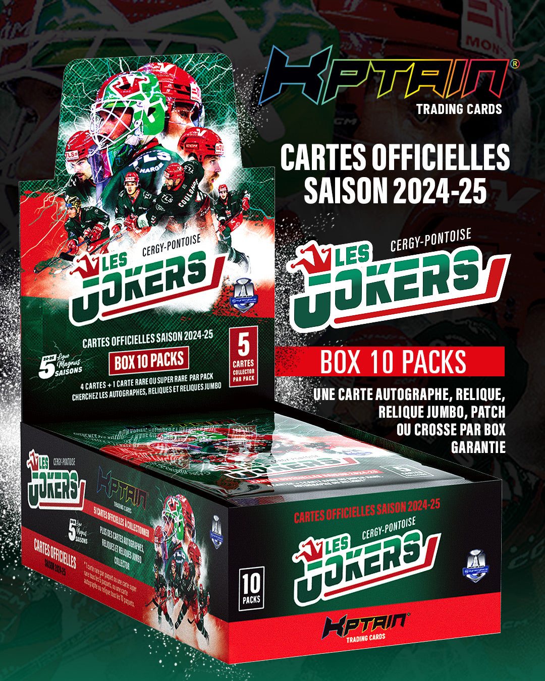 Pack de 10 paquets - Carte Kptain 2024-2025