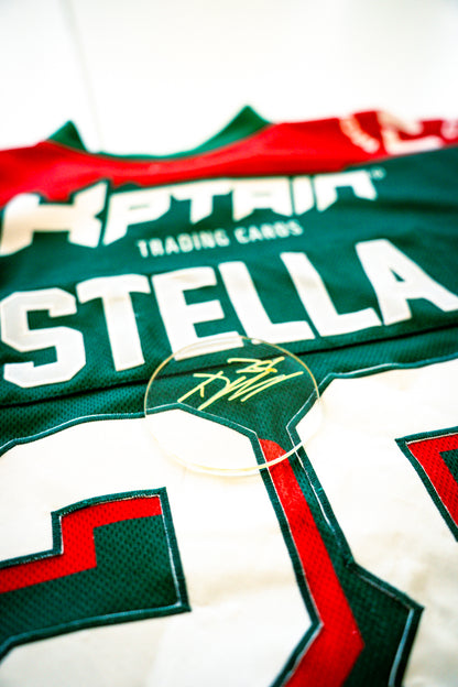 Plexignature & Palet signé - MVP Jake Stella - J32 vs les Pionniers de Chamonix