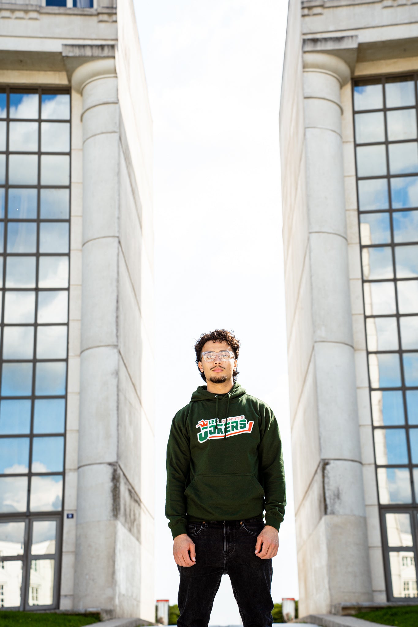 Hoodie vert "les Jokers"