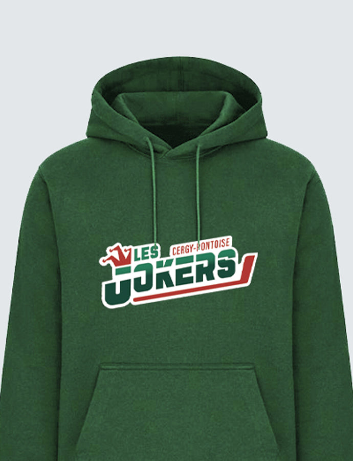 Hoodie vert "les Jokers"